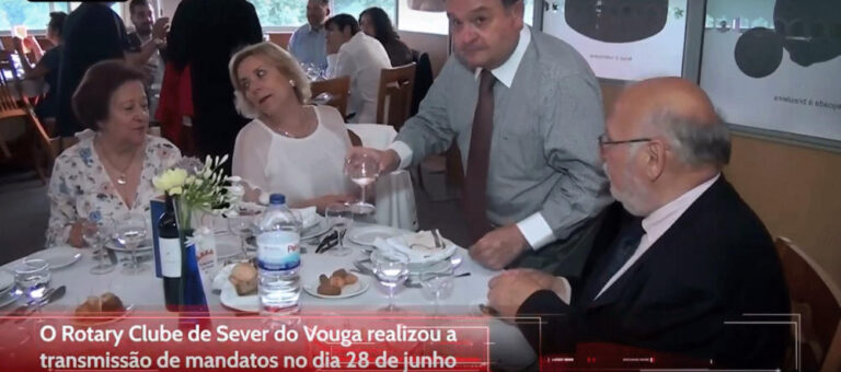 O Rotary Clube de Sever do Vouga realizou a transmissão de mandatos no dia 28 de junho